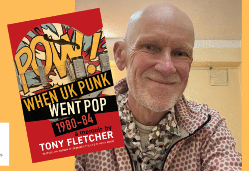 Author Tony Fletcher with his book POW! When UK Pop Went Punk 1980-1984